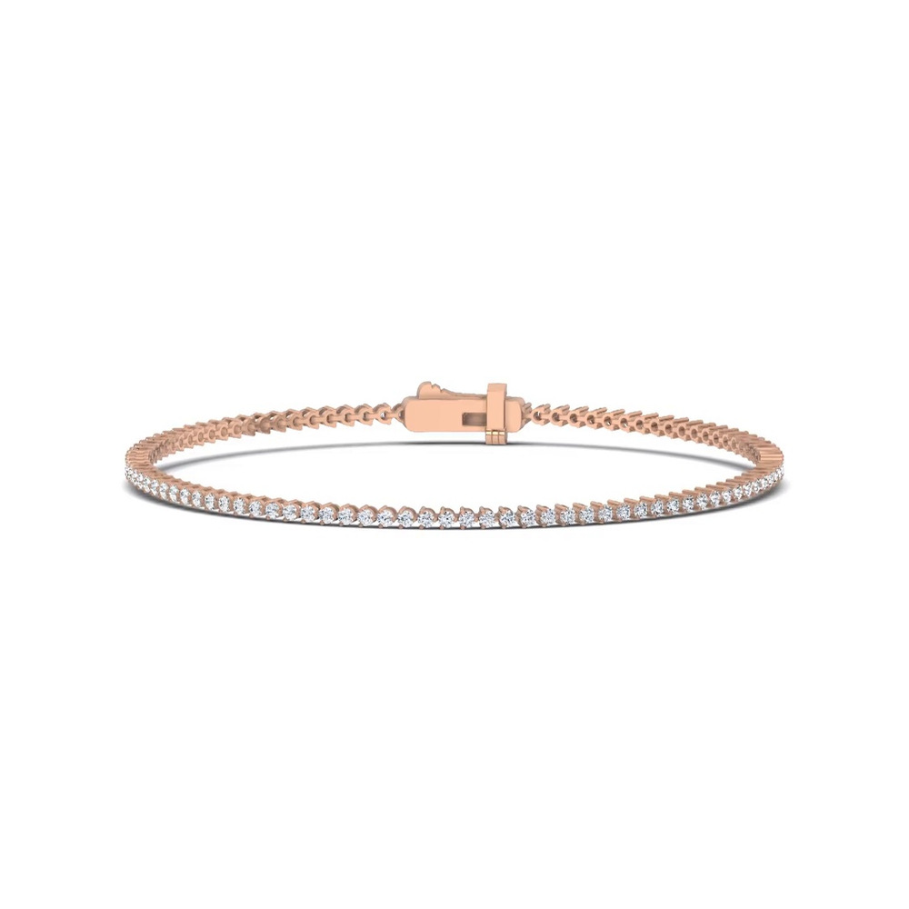 360 degree view of Three-Prong Lab Diamond Tennis Bracelet (1 ct. tw.)