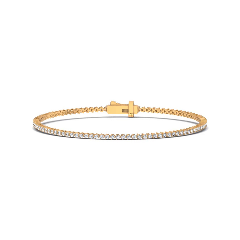 360 degree view of Three-Prong Lab Diamond Tennis Bracelet (1 ct. tw.)