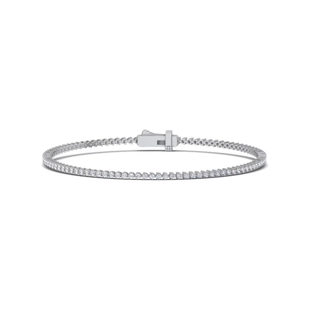 360 degree view of Three-Prong Diamond Tennis Bracelet (1ct. tw.)