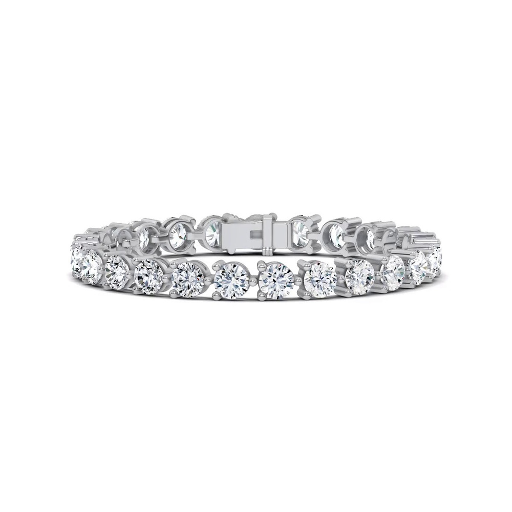 360 degree view of Three-Prong Diamond Tennis Bracelet (15 ct. tw.)