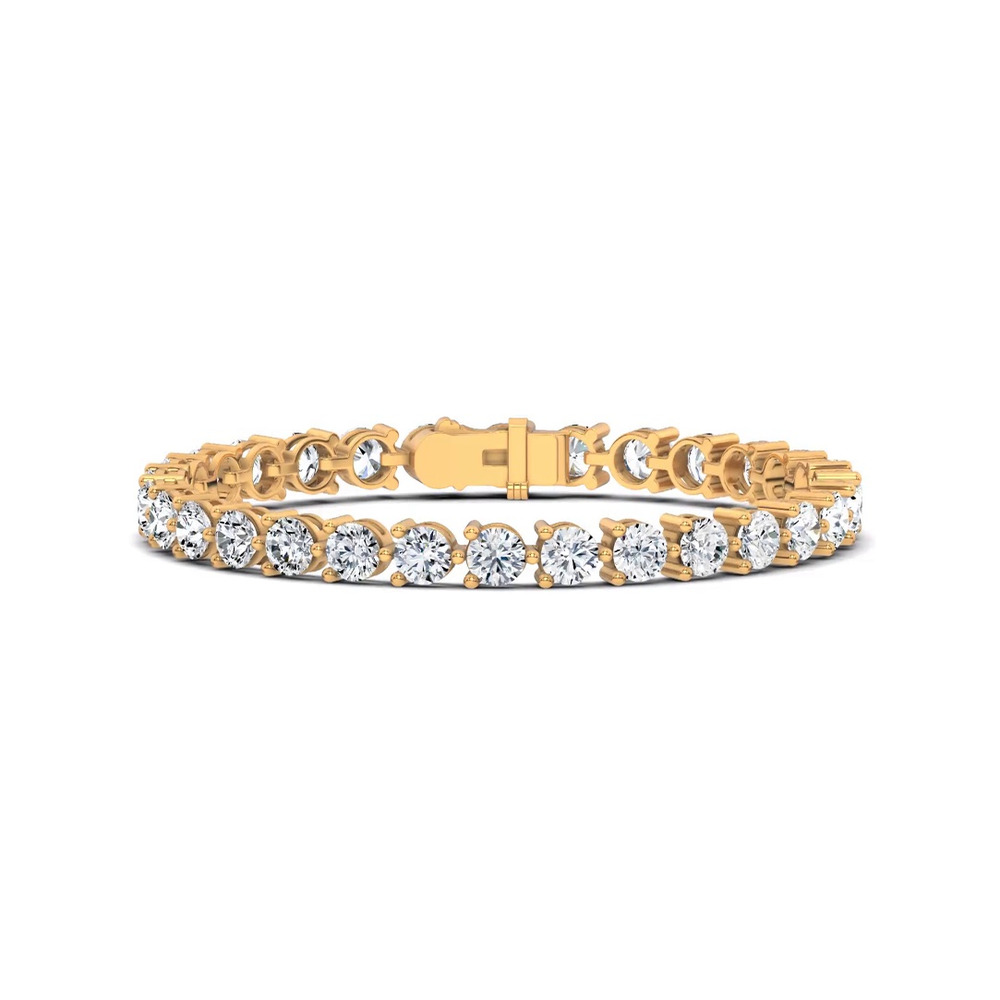 360 degree view of Three-Prong Diamond Tennis Bracelet (12 ct. tw.)