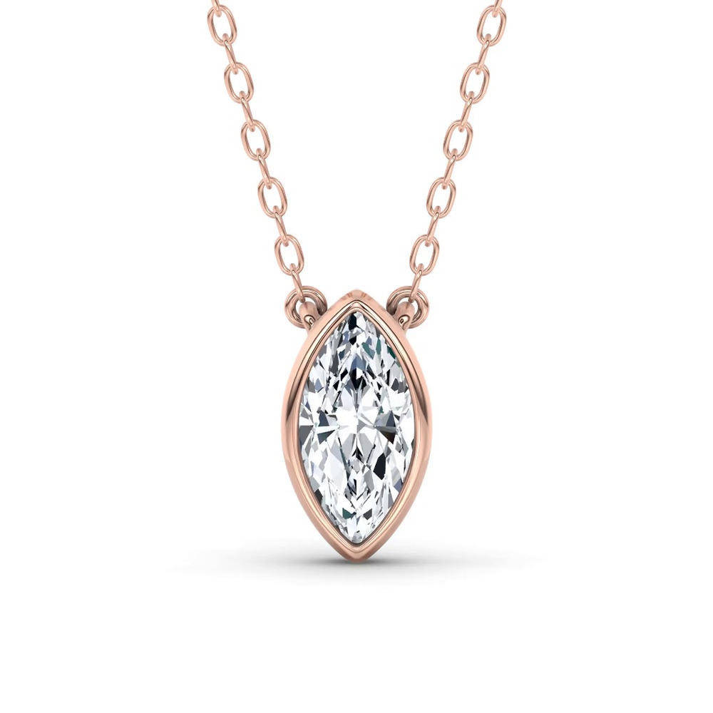 360 degree view of Maravina Bezel Lab Pendant by Christian Siriano