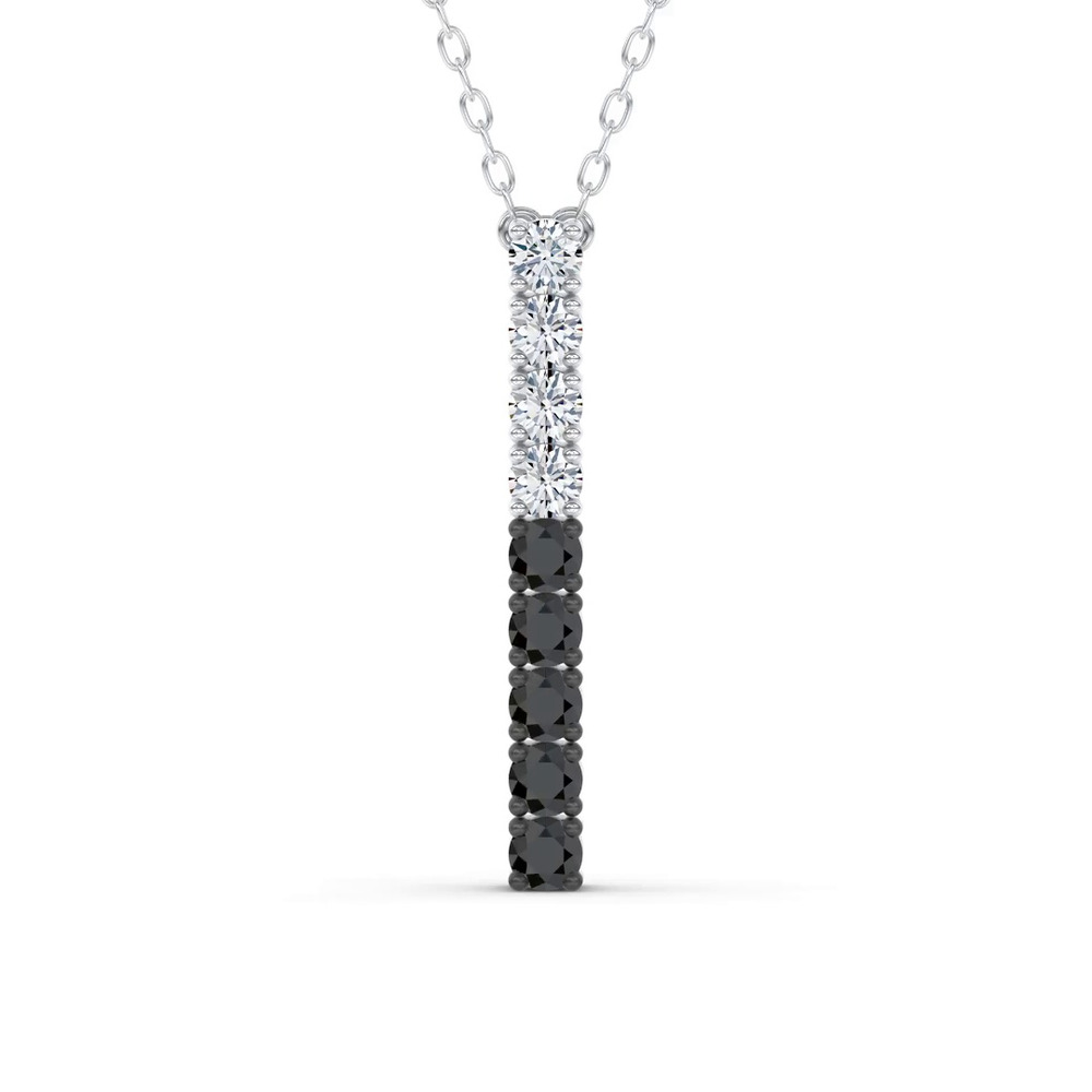 360 degree view of Midnight Noir Diamond Necklace by Christian Siriano