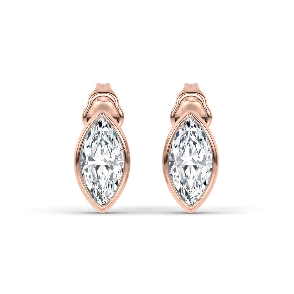 360 degree view of Maravina Bezel Lab Studs by Christian Siriano
