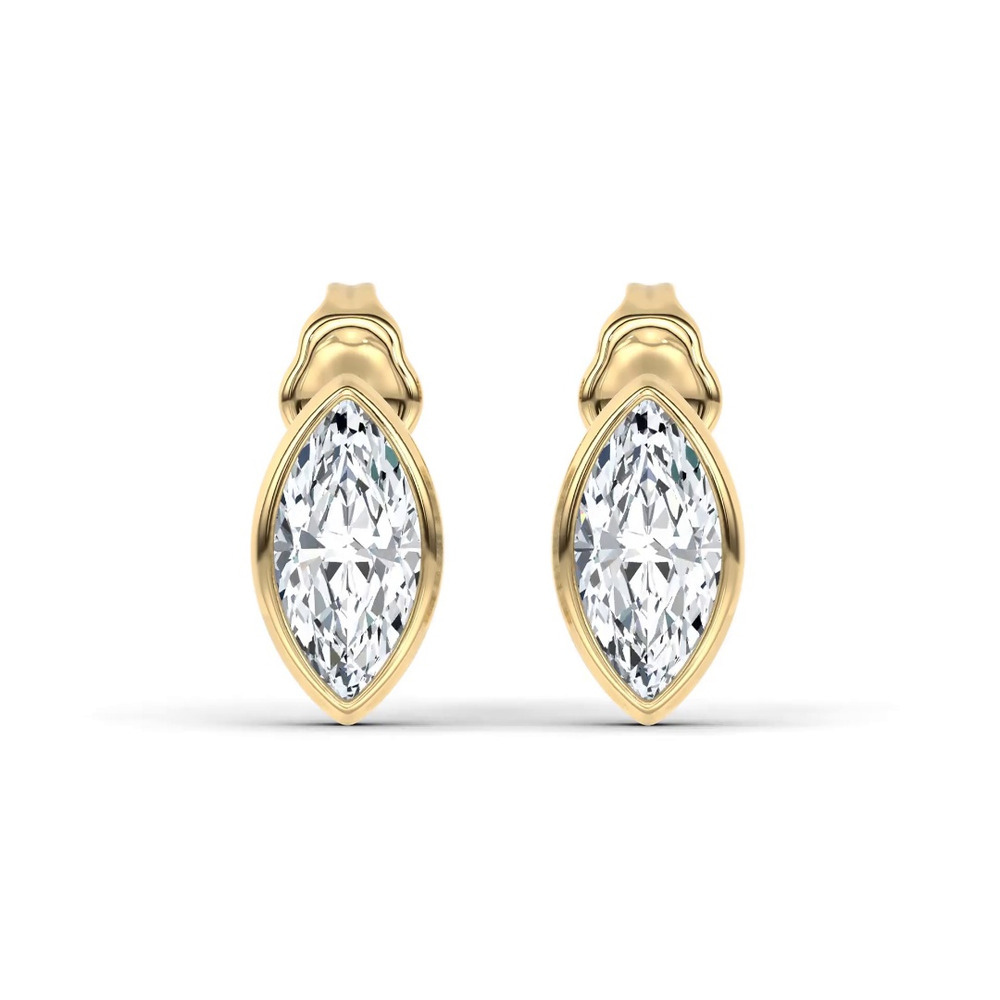 360 degree view of Maravina Bezel Lab Studs by Christian Siriano