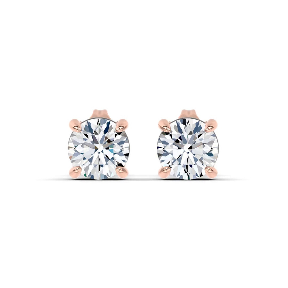 360 degree view of Midnight Halo Round Lab Stud Earrings (1 ct. tw.) by Christian Siriano