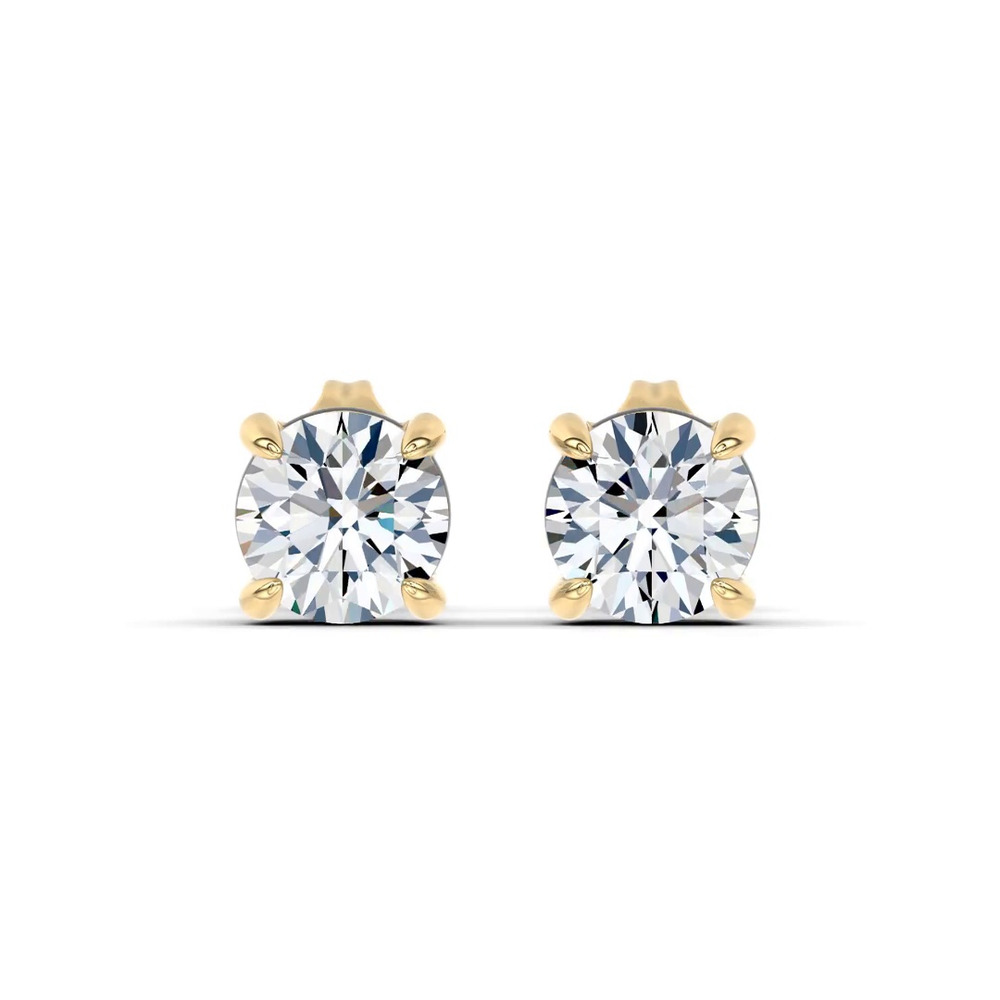 360 degree view of Midnight Halo Round Lab Stud Earrings (1 ct. tw.) by Christian Siriano