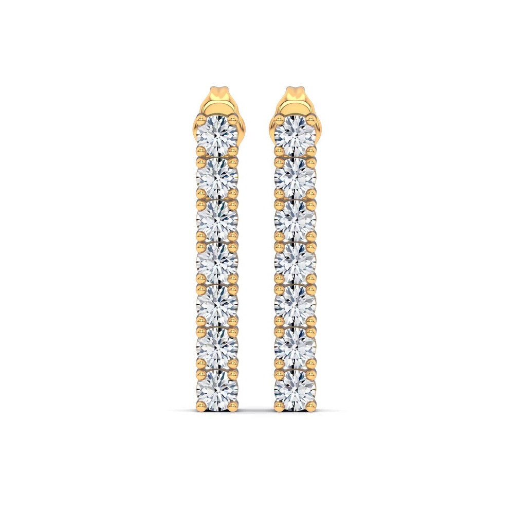 360 degree view of Ligne Lab Diamond Drop Earrings (1 ct. tw.)