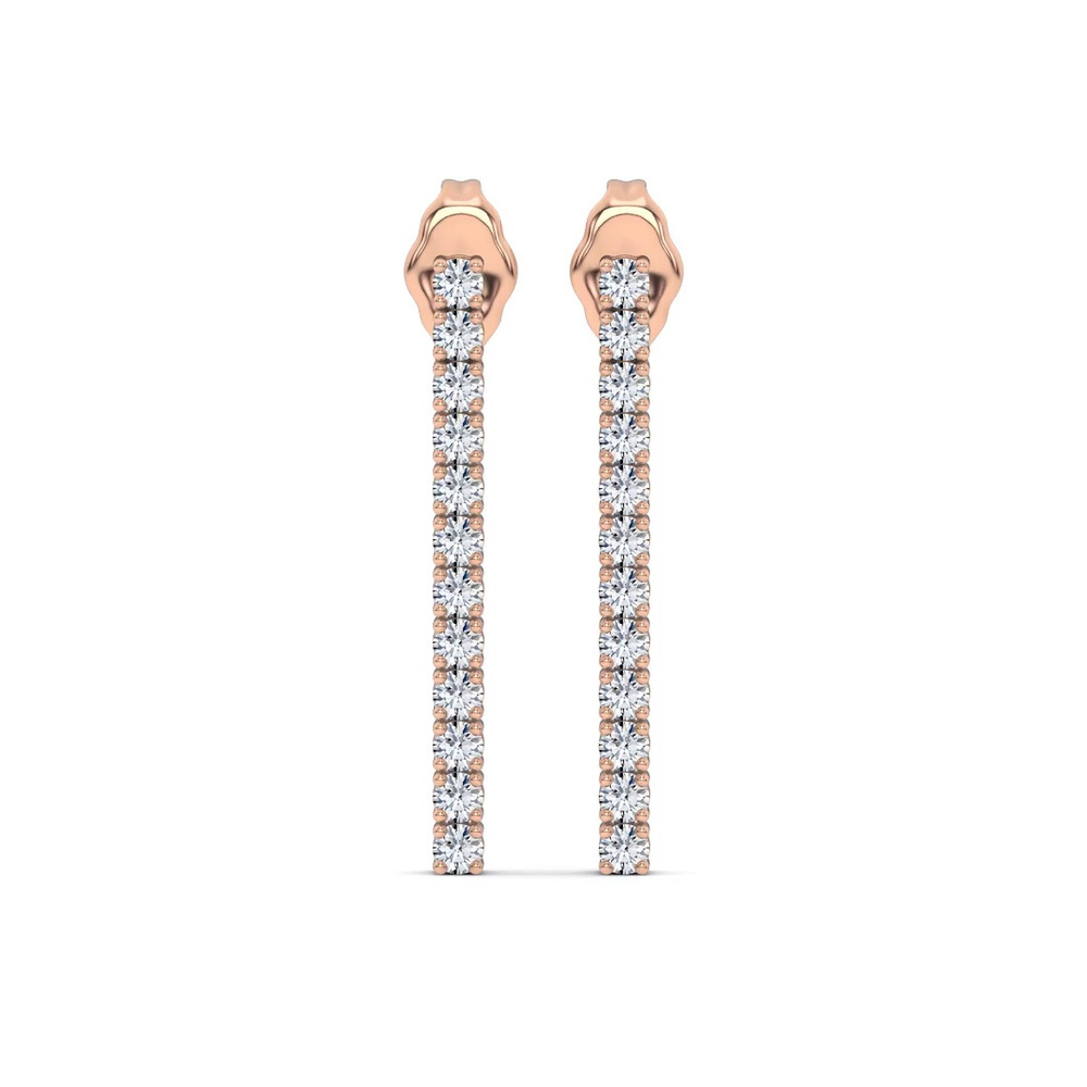 360 degree view of Ligne Lab Diamond Drop Earrings (1/4 ct. tw.)