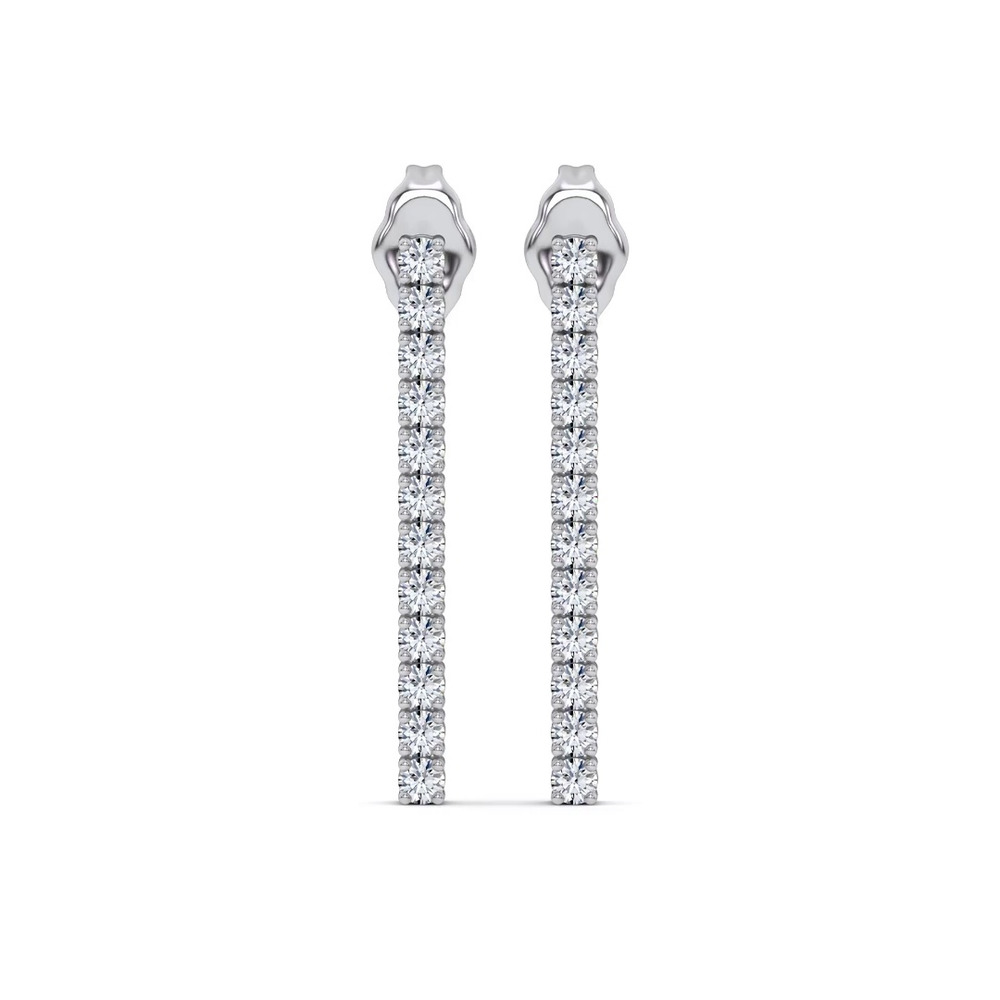 360 degree view of Ligne Lab Diamond Drop Earrings (1/4 ct. tw.)