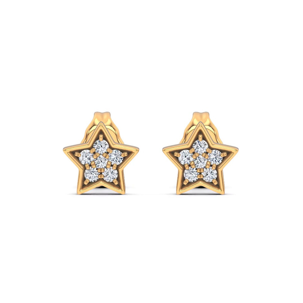 360 degree view of Starbright Lab Diamond Earrings
