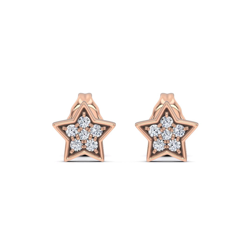 360 degree view of Starbright Lab Diamond Earrings