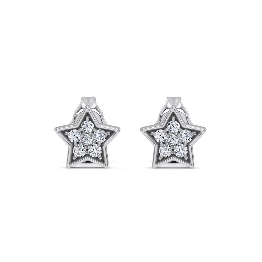 360 degree view of Starbright Diamond Earrings