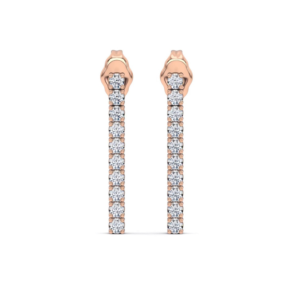 360 degree view of Ligne Lab Diamond Drop Earrings (1/3 ct. tw.)
