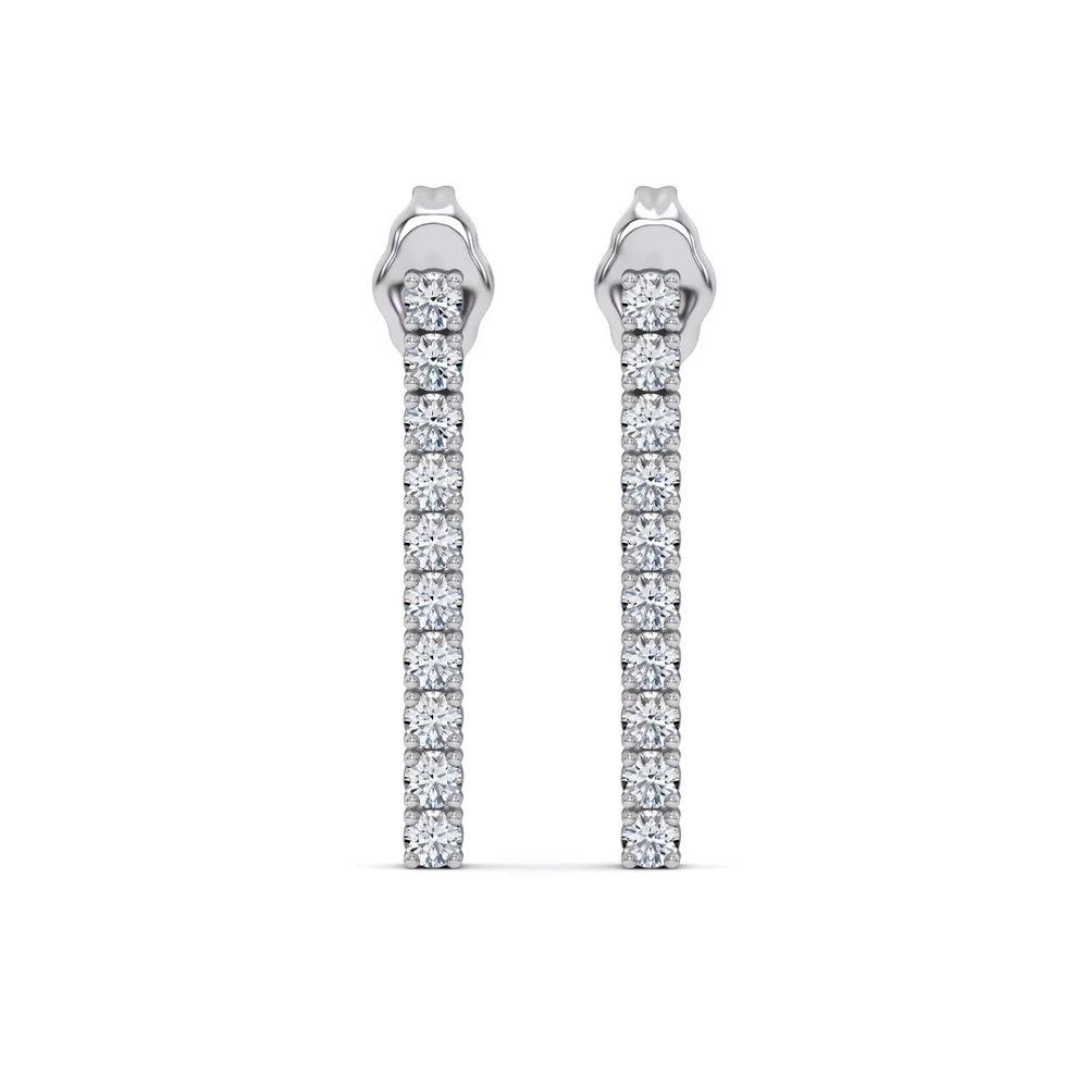 360 degree view of Ligne Lab Diamond Drop Earrings (1/3 ct. tw.)