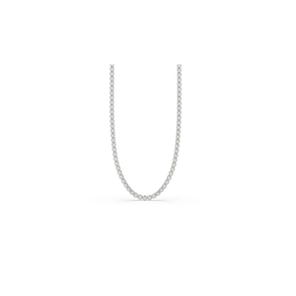 360 degree view of U-Prong Lab Diamond Tennis Necklace (5 ct. tw.)