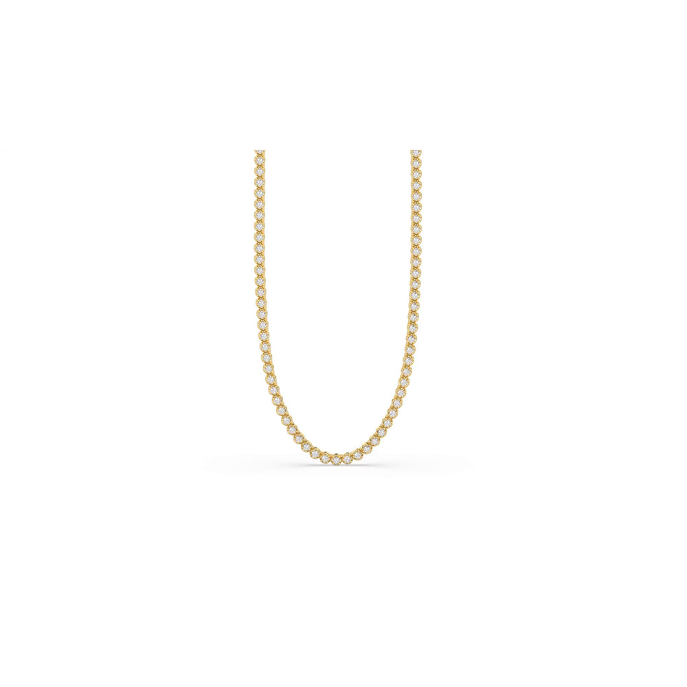 360 degree view of U-Prong Lab Diamond Tennis Necklace (5 ct. tw.)