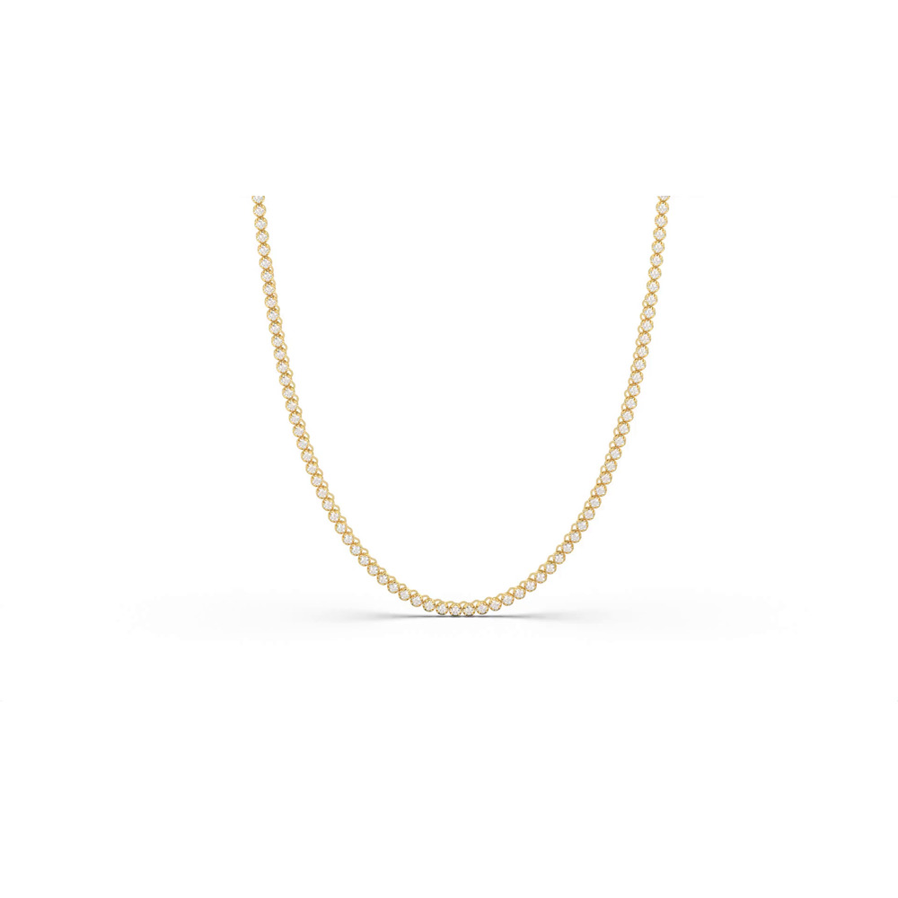 360 degree view of U-Prong Lab Diamond Tennis Necklace (7 ct. tw.)