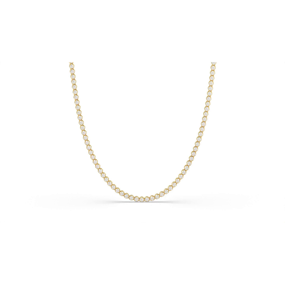 360 degree view of U-Prong Lab Diamond Tennis Necklace (11 ct. tw.)