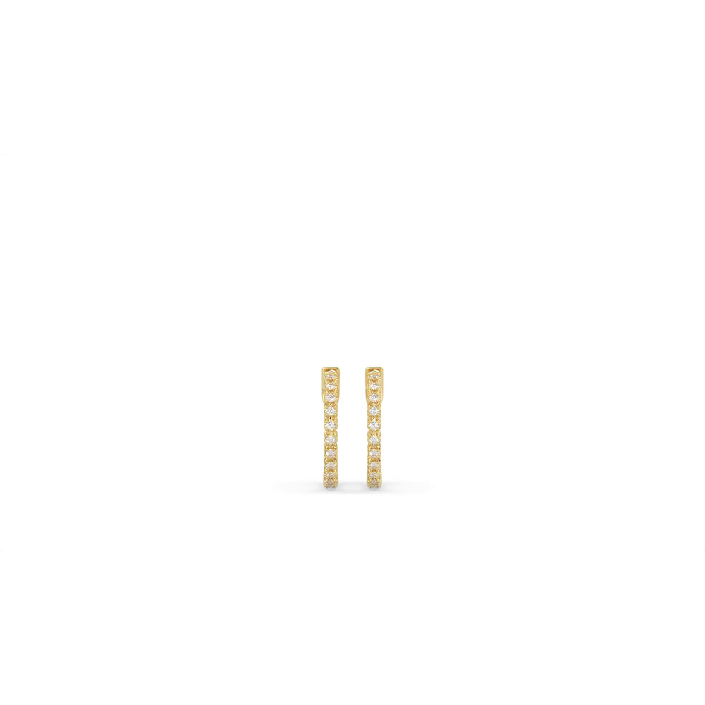 360 degree view of Inside-Out Lab Diamond Hoop Earrings (.50 ct. tw., 22 mm)