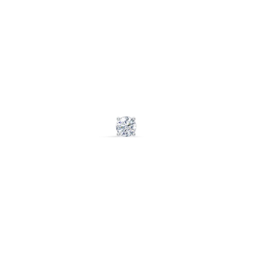 360 degree view of Single Diamond Screw Back Stud Earring (1/4ct)