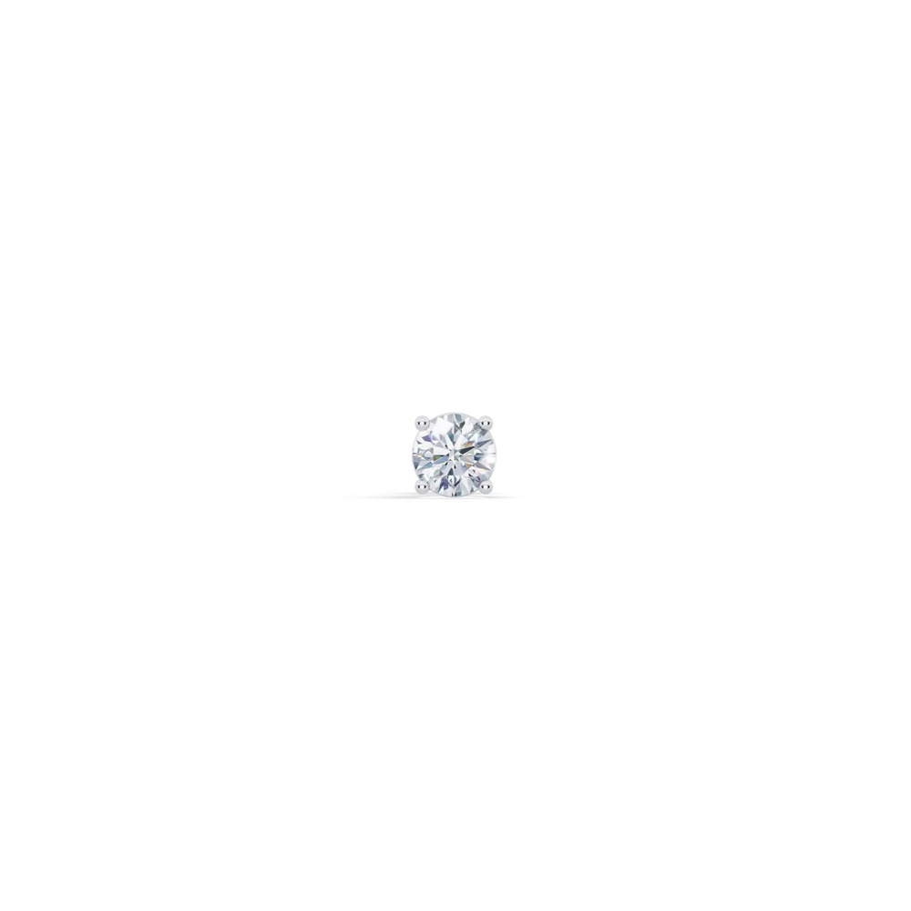 360 degree view of Single Diamond Screw Back Stud Earring (3/8ct)