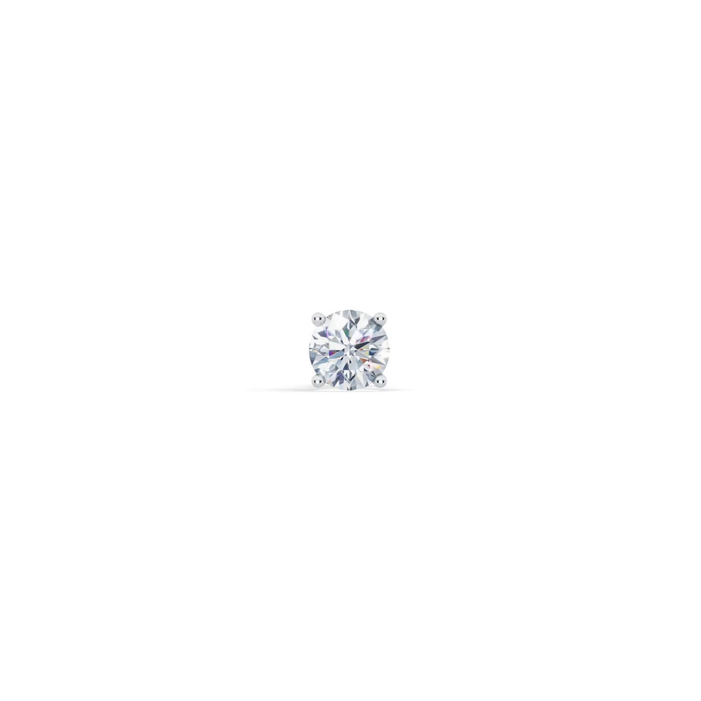 360 degree view of Single Diamond Screw Back Stud Earring (3/4ct)