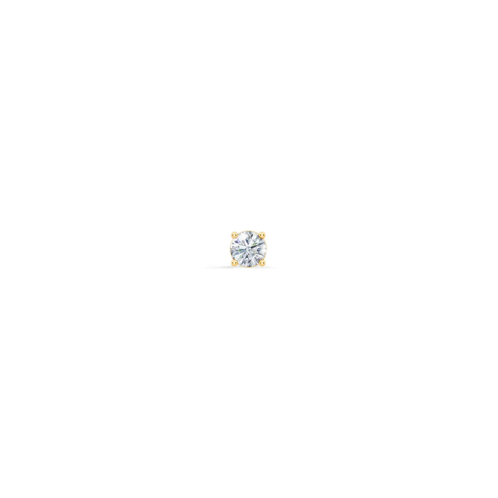 360 degree view of Single Diamond Screw Back Stud Earring (1/8ct)