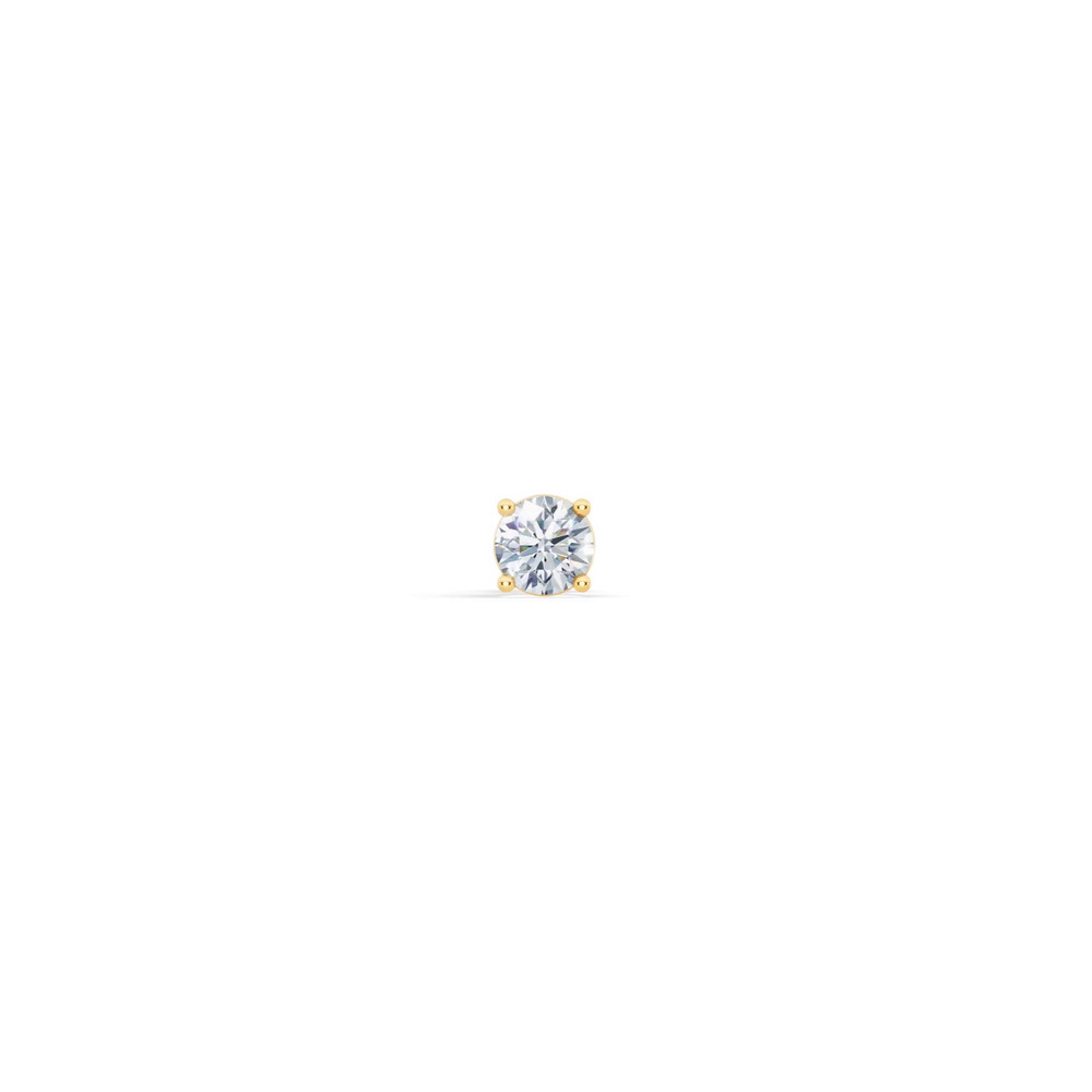 360 degree view of Single Diamond Screw Back Stud Earring (3/8ct)