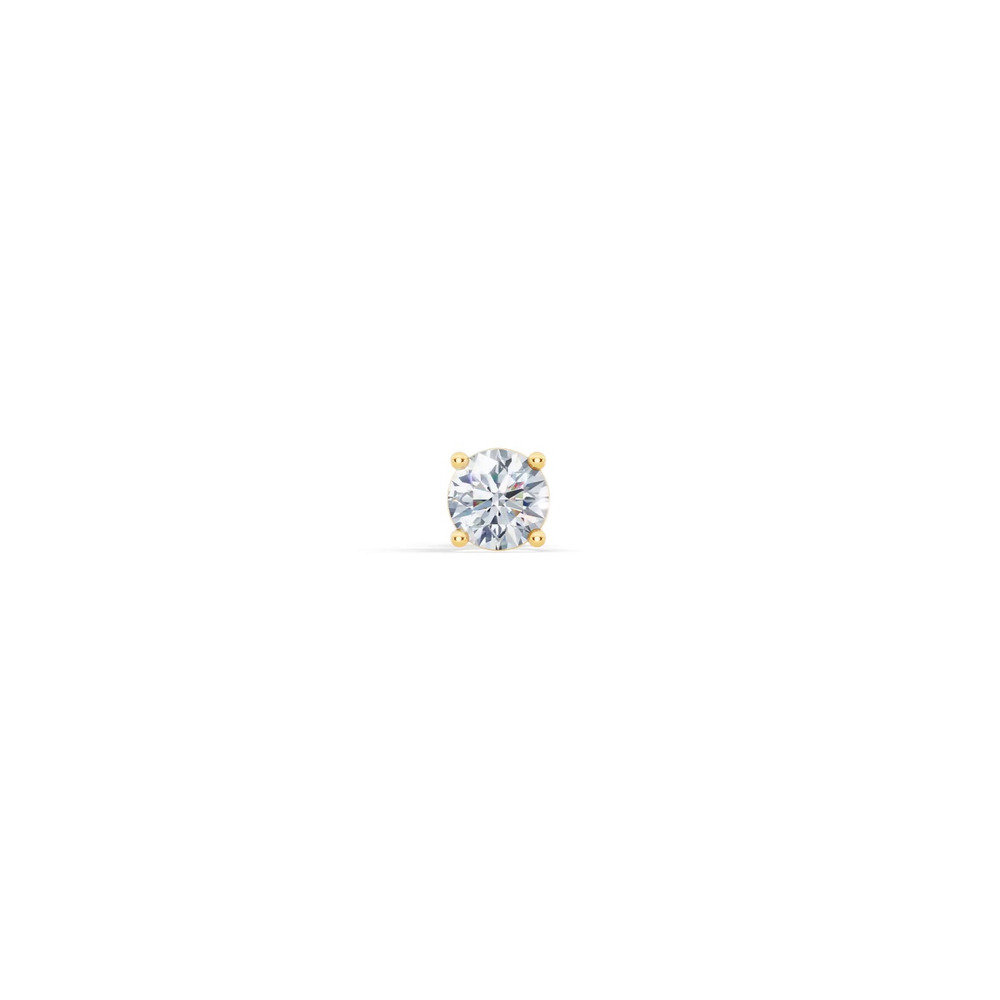 360 degree view of Single Diamond Screw Back Stud Earring (1/2ct)