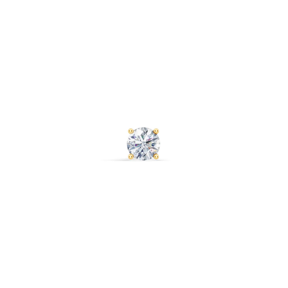 360 degree view of Single Diamond Screw Back Stud Earring (3/4ct)
