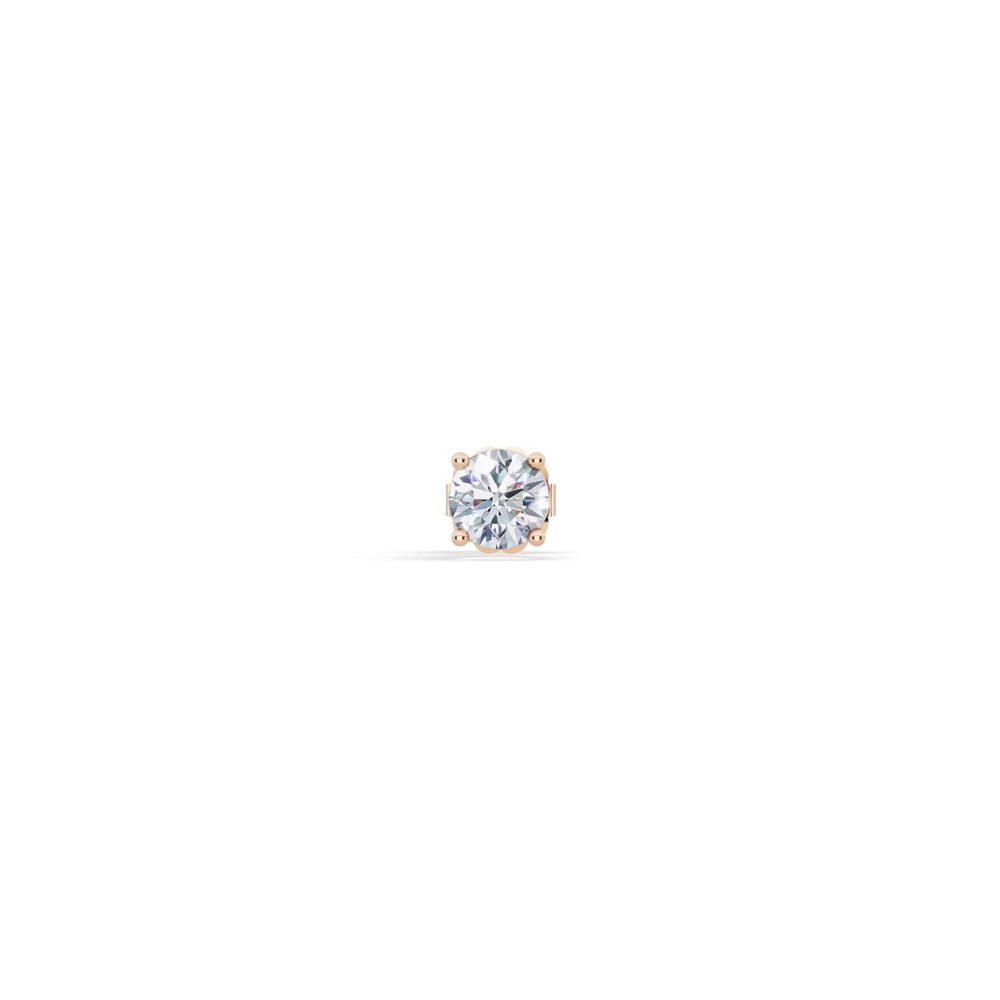 360 degree view of Single Diamond Stud Earring (1/2ct)