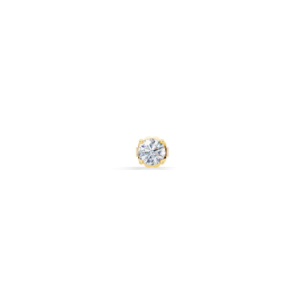 360 degree view of Single Diamond Stud Earring (3/8ct)