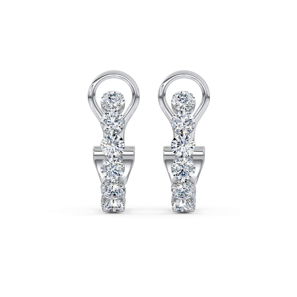 360 degree view of Invisible-set Lab Diamond Hoops