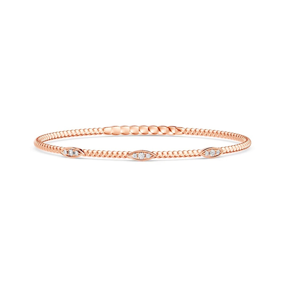 360 degree view of Velocity Active Flex Leaf Lab Diamond Bracelet