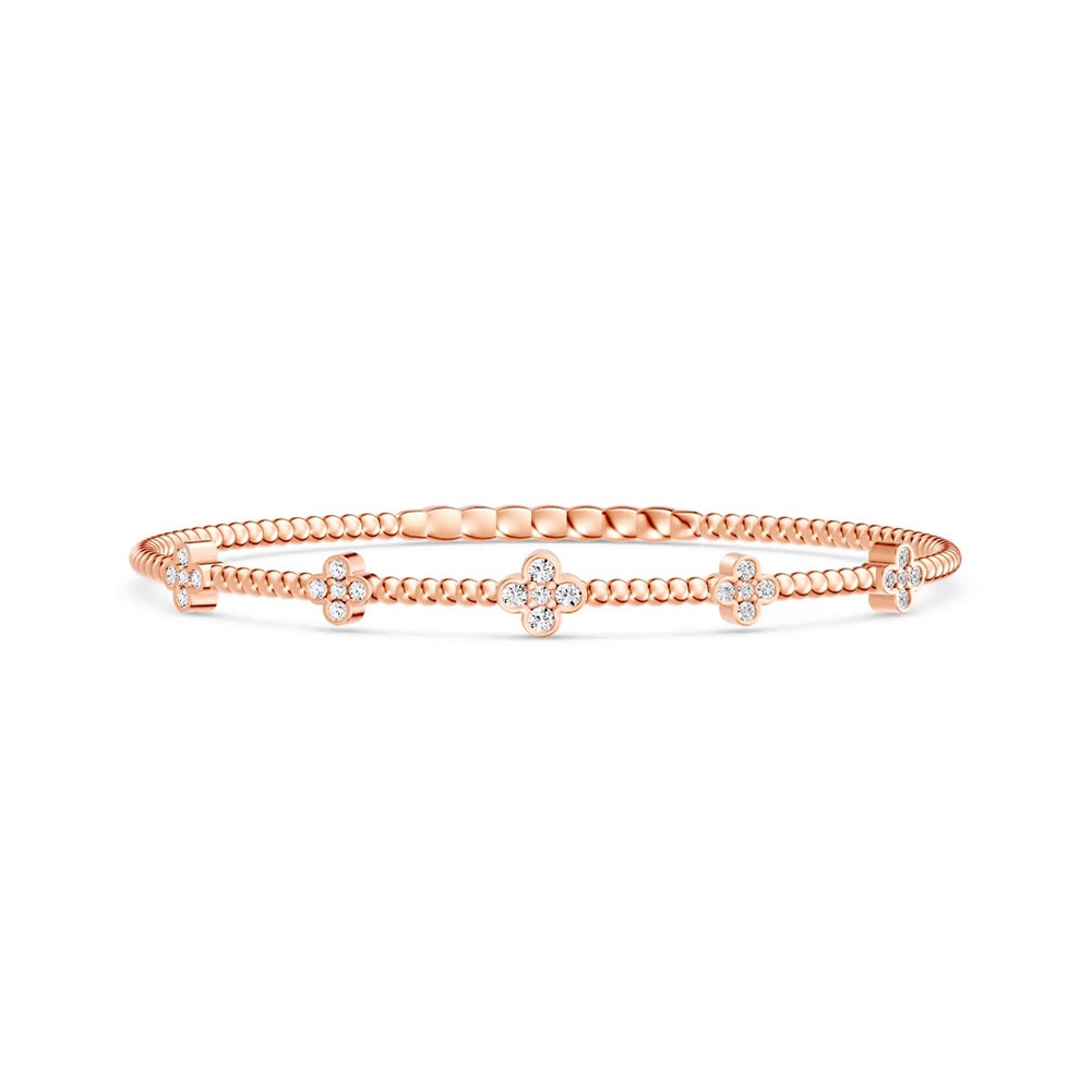 360 degree view of Velocity Active Flex Clover Lab Diamond Bracelet