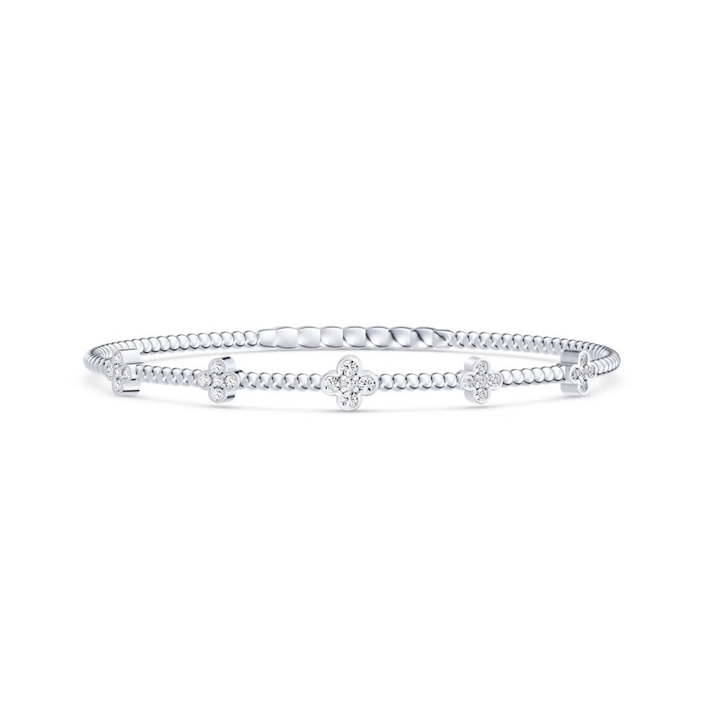 360 degree view of Velocity Active Flex Clover Lab Diamond Bracelet