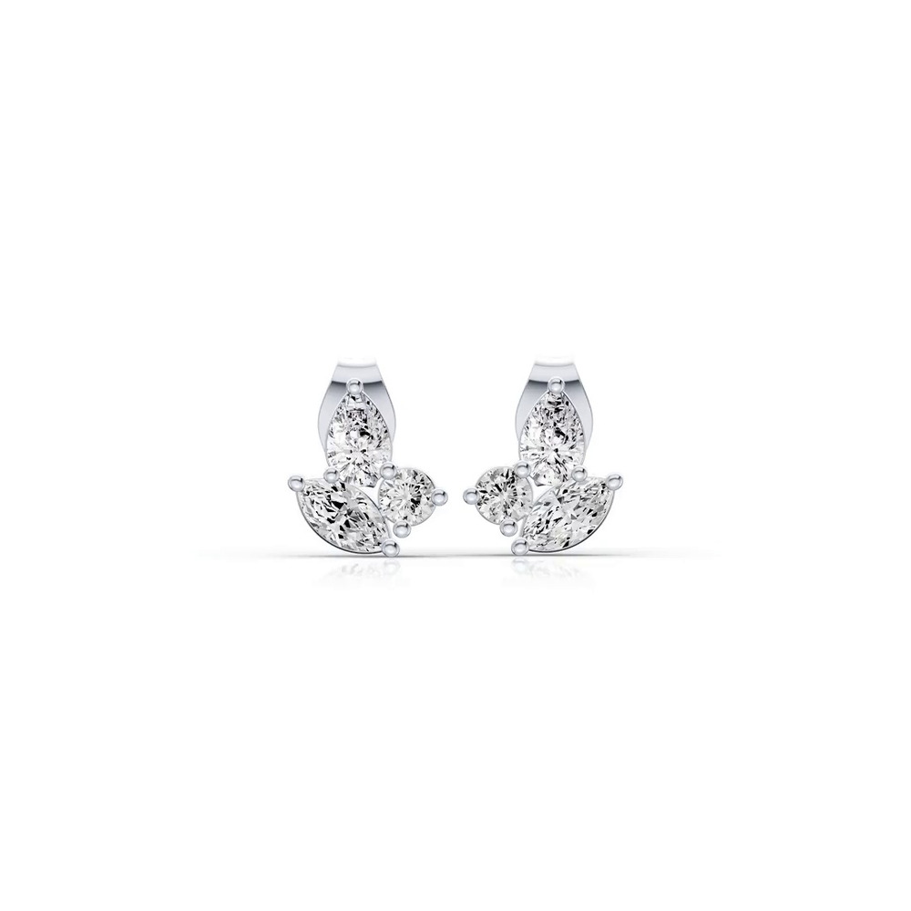 360 degree view of Mixed Shape Diamond Stud Earrings (.45 ct. tw.)
