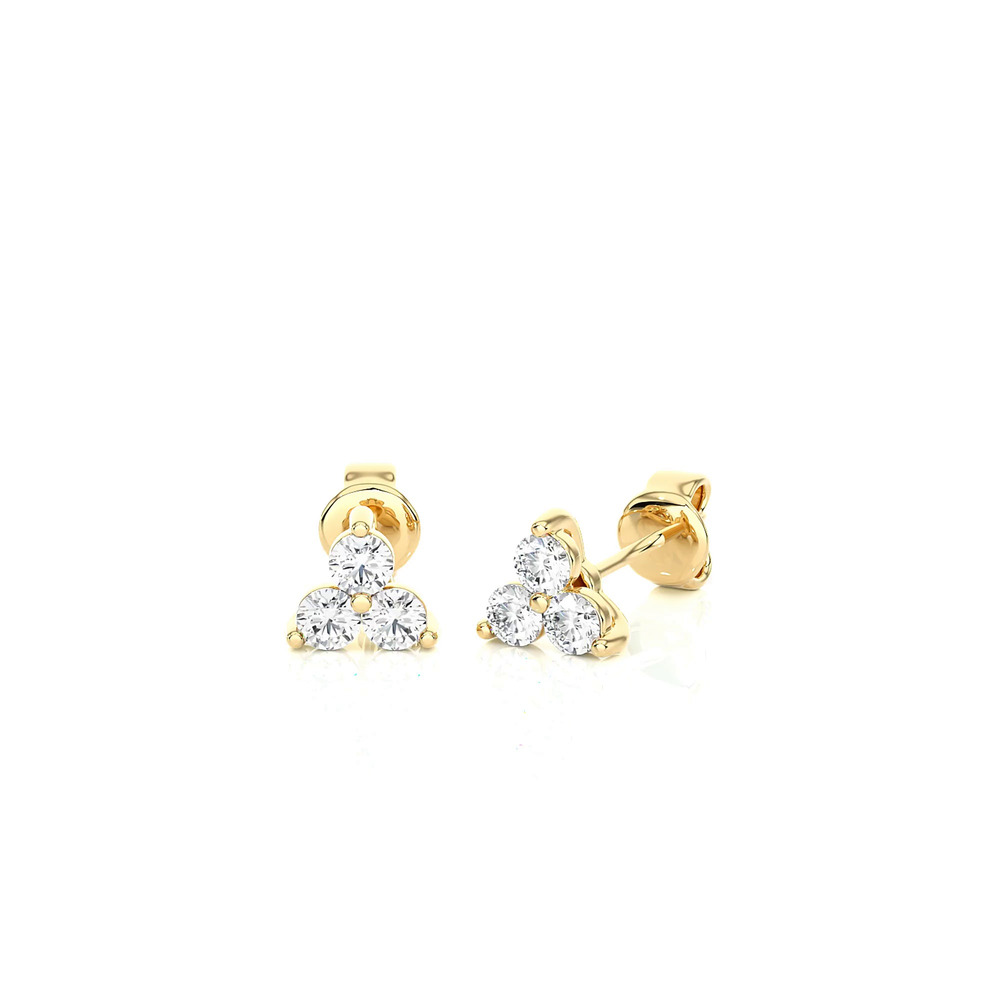 360 degree view of Trio Lab Diamond Stud Earrings (1/3 ct. tw.)
