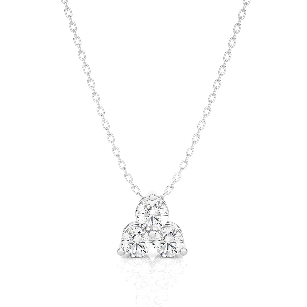 360 degree view of Trio Lab Diamond Necklace (2/5 ct. tw.)