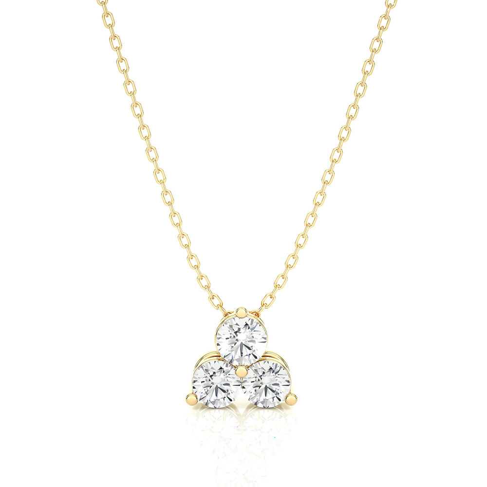 360 degree view of Trio Lab Diamond Necklace (3/4 ct. tw.)