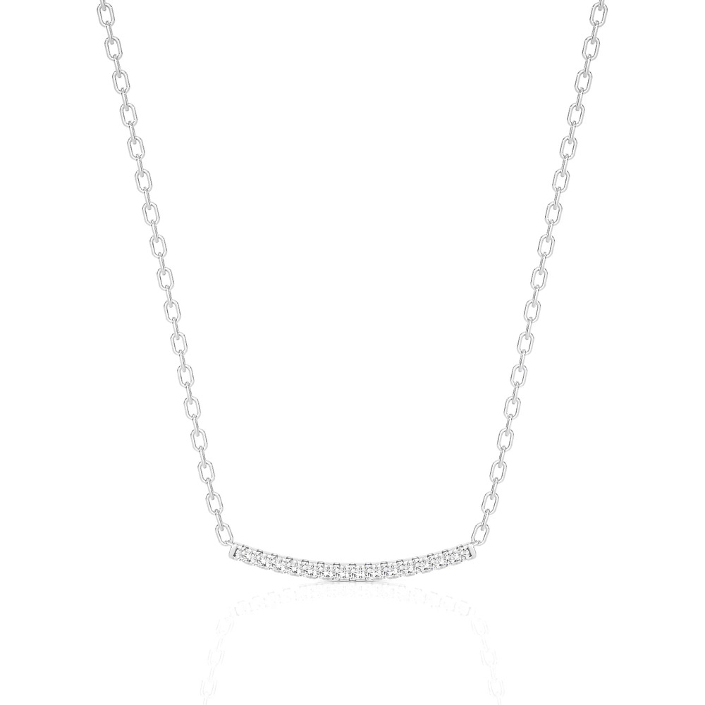 360 degree view of Smiling Sparkle Lab Diamond Necklace