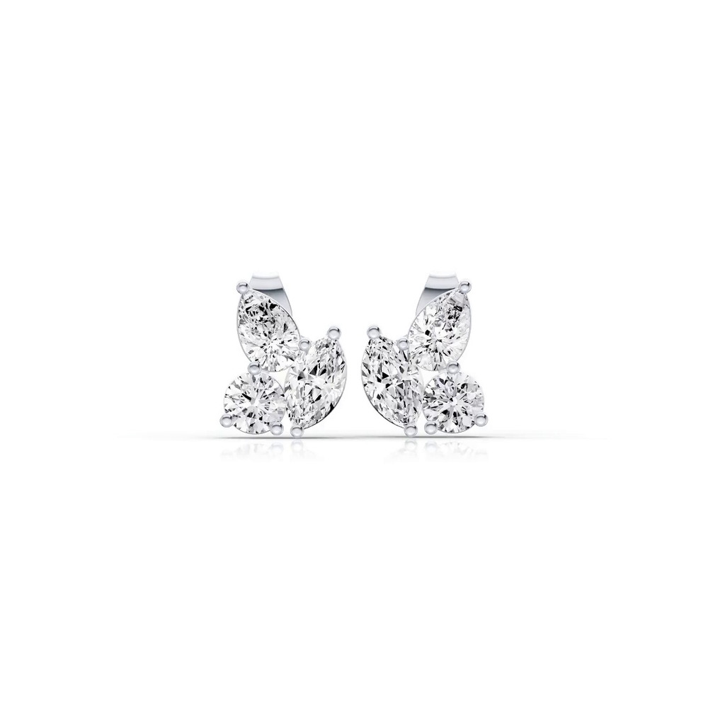 360 degree view of Mixed Shape Diamond Stud Earrings (1 ct. tw.)