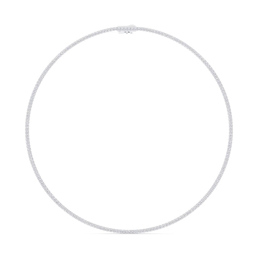 360 degree view of Classic Lab Diamond Tennis Necklace (7 ct. tw.)