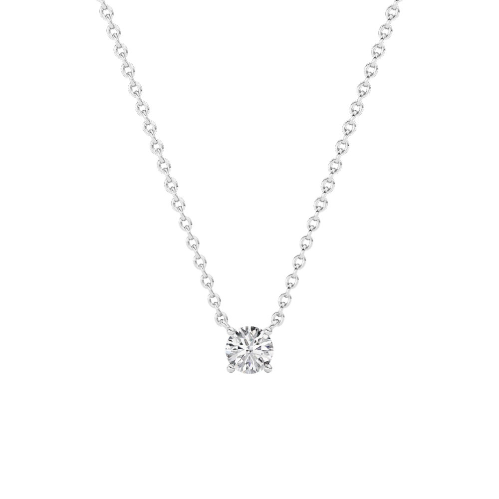 360 degree view of Floating Lab Diamond Solitaire Necklace (.25 ct.)