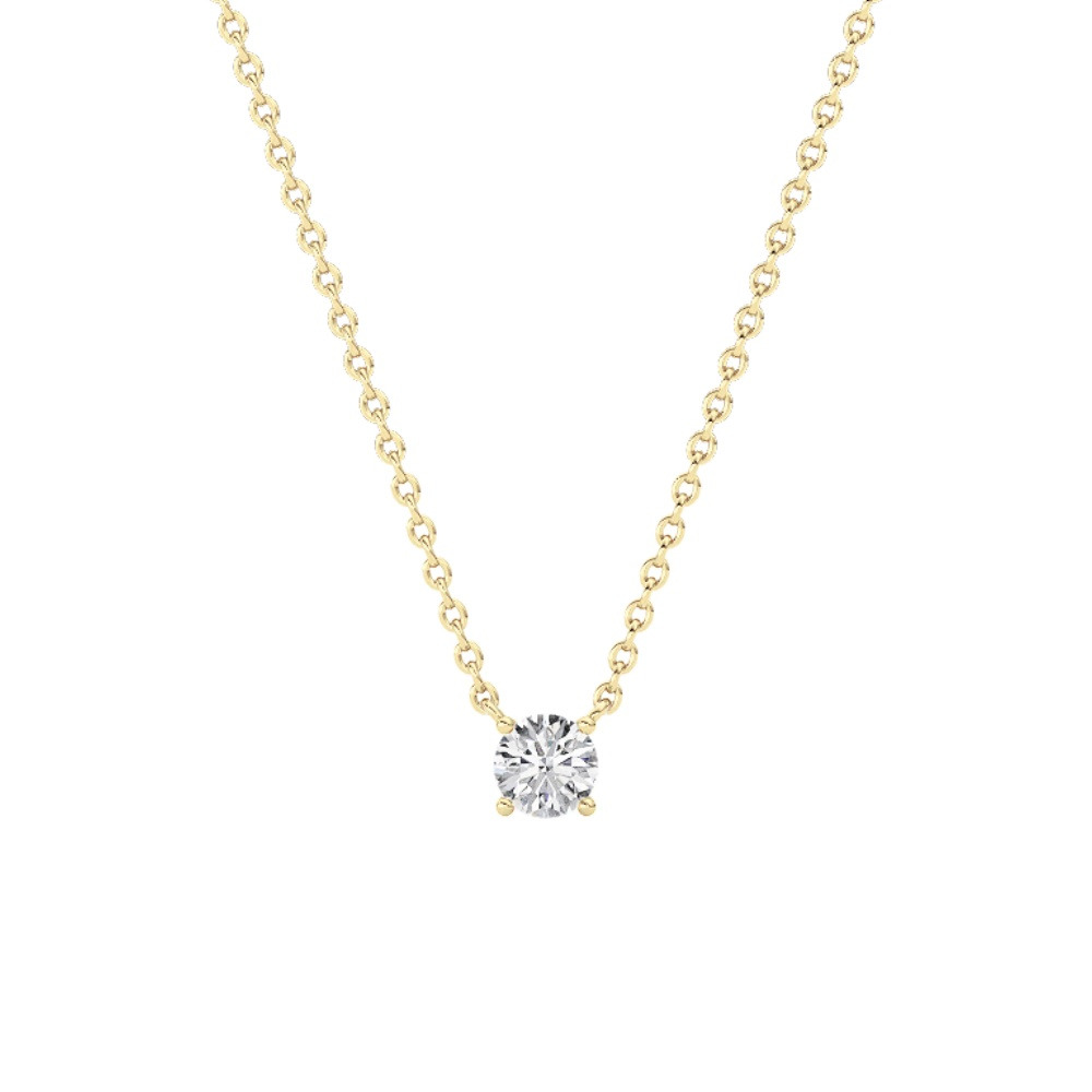 360 degree view of Floating Lab Diamond Solitaire Necklace (.25 ct.)