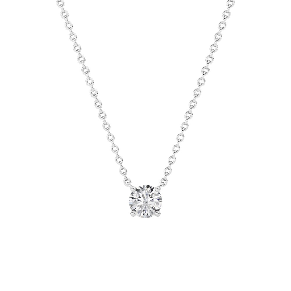 360 degree view of Floating Lab Diamond Solitaire Necklace (1.00 ct.)