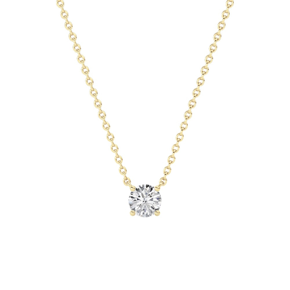 360 degree view of Floating Lab Diamond Solitaire Necklace (1.00 ct.)