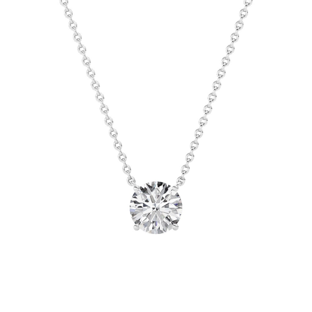 360 degree view of Floating Lab Diamond Solitaire Necklace (2.50 ct.)
