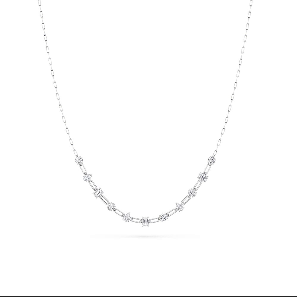 360 degree view of Mixed Shape Lab Diamond Link Necklace (4.00 ct. tw.)